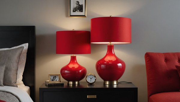 Les lampes de chevet rouges : découvrez les tendances confortables